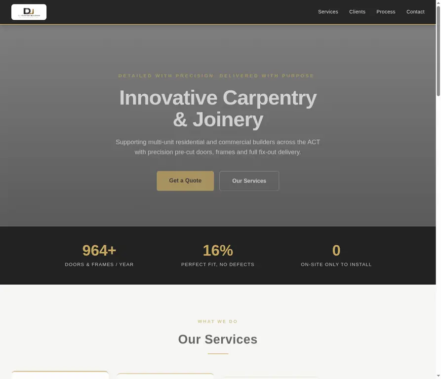 DJCB website built by No Limit Marketing